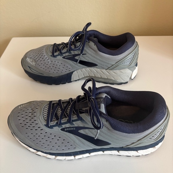 Brooks Beast 18 Road-Running Shoes Men's Size 9M Gray/Blue - Preowned - Picture 4 of 11